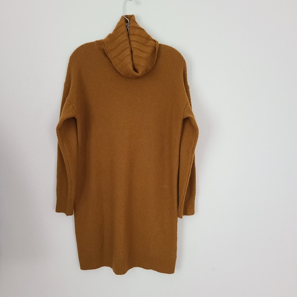 Madewell Foldover Turtleneck Sweater Dress Wool Blend Sz Small - Picture 3 of 7